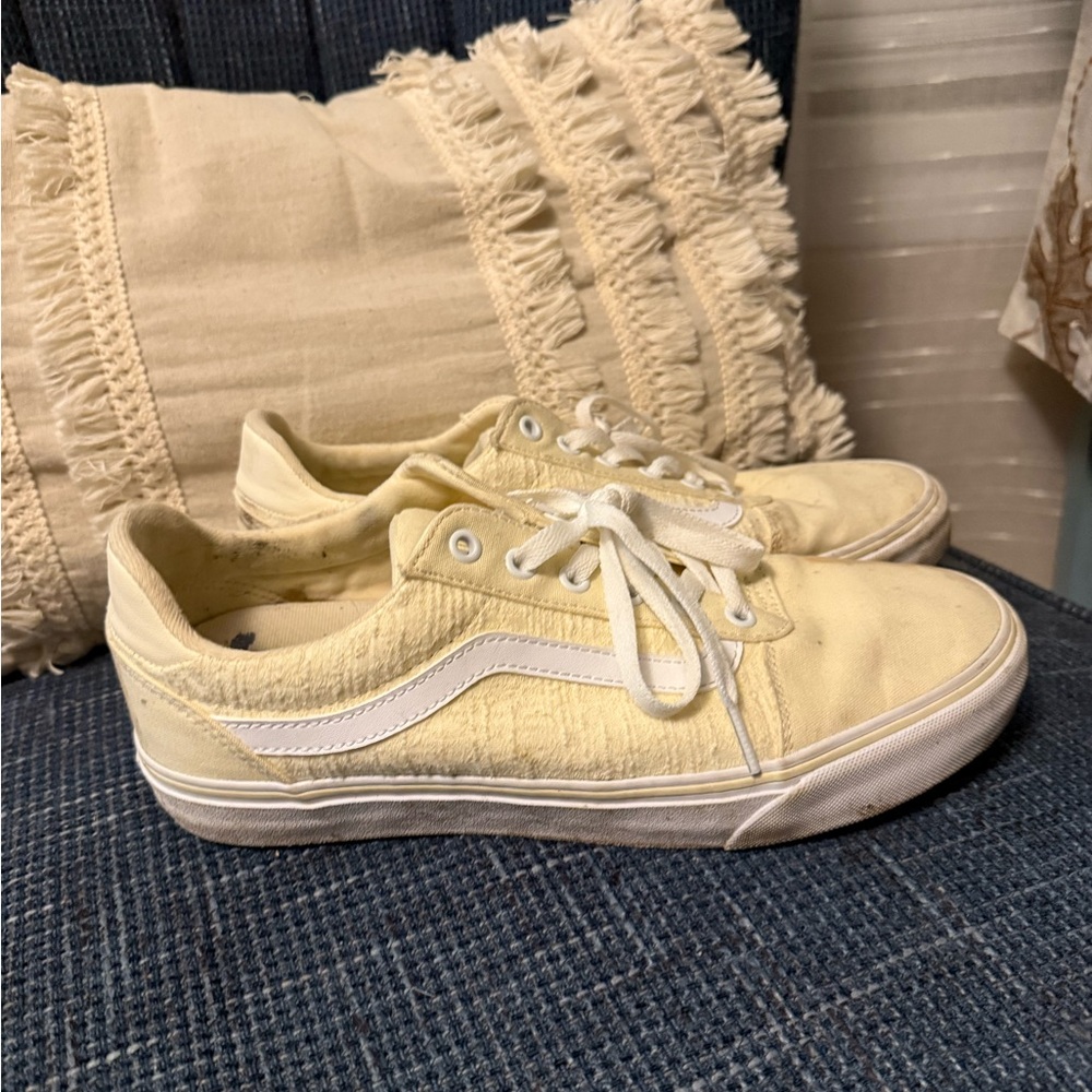 Vans Women's light yellow  Canvas Sneakers